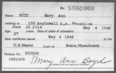 1942 > BOYD Mary Ann