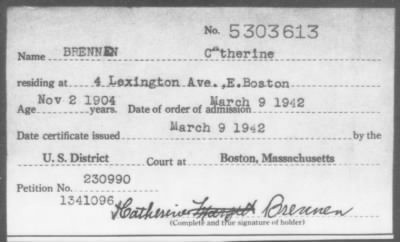 1942 > BRENNEN Catherine