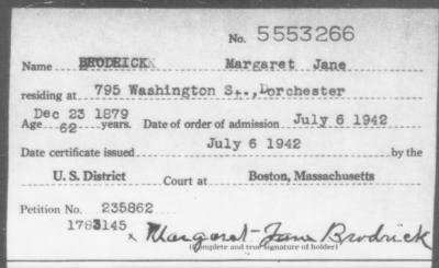 1942 > BRODRICK Margaret Jane