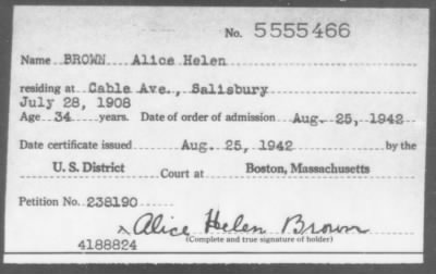 1942 > BROWN Alice Helen