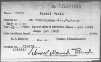 1942 > BURD Israel David