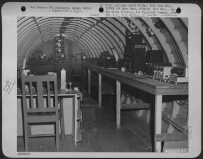 Consolidated > Interior View Of Radio School, 1328Th Aaf Base Unit, Misamari, Assam, India.  22 February 1945.