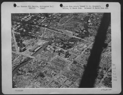 Consolidated > Bomb damage in Manila, Philippine Islands, Feb. 1945.