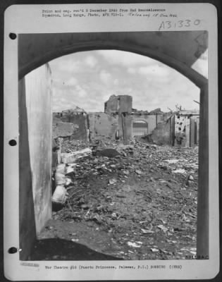 Consolidated > Ruins at Puerto Princessa, Palawan, Philippine Islands. 21 October 1945.