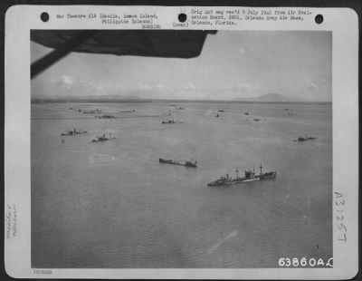 Thumbnail for Consolidated > Manila Outer Harbor Looking Se Across The South Harbor. In The Foreground Is A 6600 G.T. (Gross Tonnage) Japanese Freighters Nearest Thereto. February 1945.