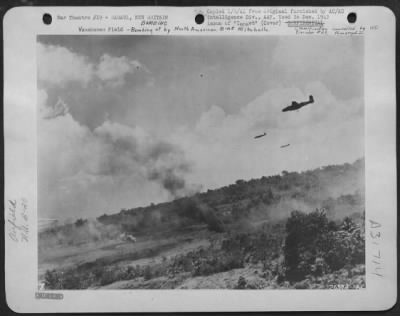 Consolidated > Vunakanau Field-Bombing of by North American B-25 Mitchells.
