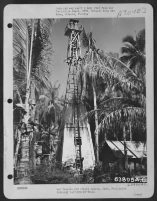 Consolidated > May 1945-Japanese control tower for the seaplane base at Cauit Island, Cebu, Philippine Islands.