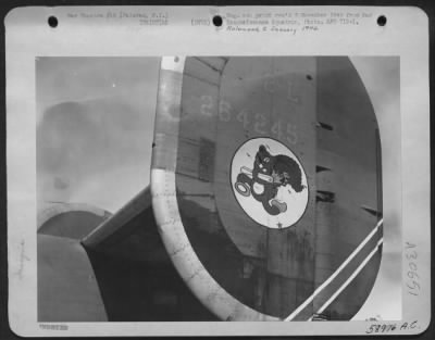 Consolidated > Insignia on tail of Consolidated B-24. Palawan, Philippine Islands. 22 July 1945.