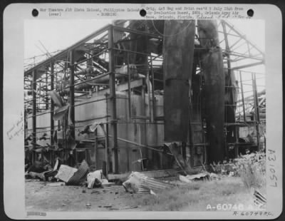 Thumbnail for Consolidated > The power plant at Madrigal Oil Refinery was only partially damaged during an air attack on Cebu City, Cebu Island, in the Philippines.