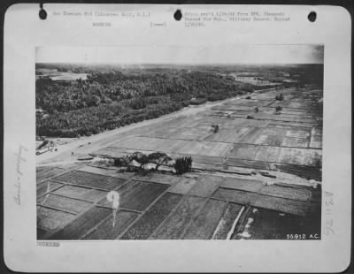 Consolidated > Bombing of Lingayen Gulf, P.I. by low flying North American B-25's & Douglas A-20's of the Fifth Air Force prior to General MacArthur's landing on Luzon on 9 Jan 1945.