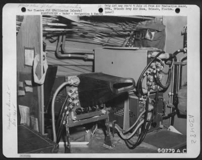 Consolidated > Radar Receiver That Can Be Operated With Or Without A Rubber Screen Shade. The Shade Is Used When Images On The Screen Are Not Brilliant Enough To Be Seen In The Cabin. Clark Field - 10 May 1945.