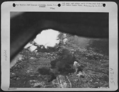 Consolidated > Bombing Of Legaspi Airdome On Southern Luzon, P.I. By Consolidated B-24 Bombers On 20 December 1944.