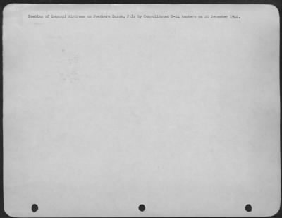 Consolidated > Bombing Of Legaspi Airdome On Southern Luzon, P.I. By Consolidated B-24 Bombers On 20 December 1944.