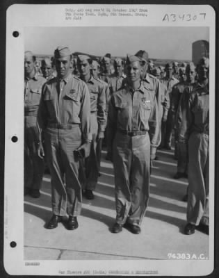 Consolidated > Group Of Air Force Officer And Enlisted Men Shown Shortly After Receiving Awards During A Ceremony At Karachi Air Base, India.  August 1942.