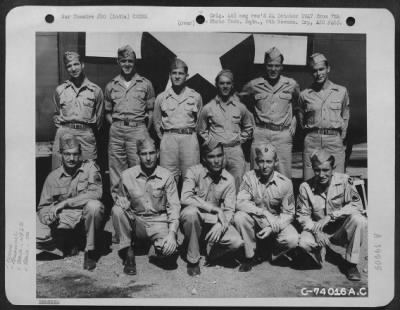 Consolidated > Lt. Brittenback And Crew Of The 436Th Bomb Squadron, 7Th Bomb Group Pose Beside Their Plane At An Air Base Somewhere In India.