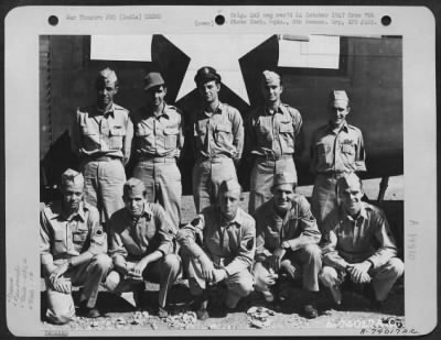 Consolidated > Lt. Swanson And Crew Of The 436Th Bomb Squadron, 7Th Bomb Group Pose Beside Their Plane At An Air Base Somewhere In India.