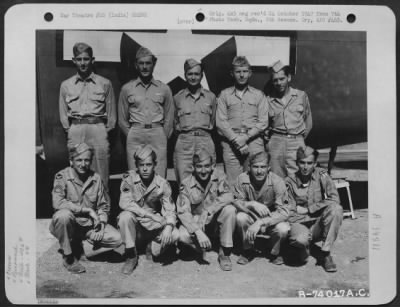 Consolidated > Lt. Cordell And Crew Of The 436Th Bomb Squadron, 7Th Bomb Group Pose Beside Their Plane At An Air Base Somewhere In India.