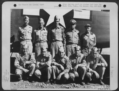 Consolidated > Lt. Macdonald And Crew Of The 436Th Bomb Squadron, 7Th Bomb Group Pose Beside Their Plane At An Air Base Somewhere In India.