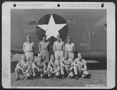 Consolidated > Lt. Disher And Crew Of The 436Th Bomb Squadron, 7Th Bomb Group Pose Beside Their Plane At An Air Base In Gaya, India.  February 1943.