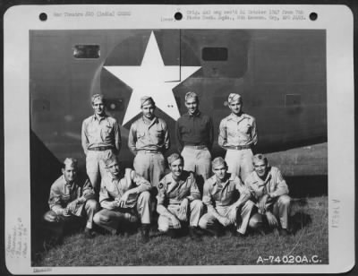 Consolidated > Lt. Wunderlick And Crew Of The 436Th Bomb Squadron, 7Th Bomb Group Pose Beside Their Plane At An Air Base In Gaya, India.  February 1943.