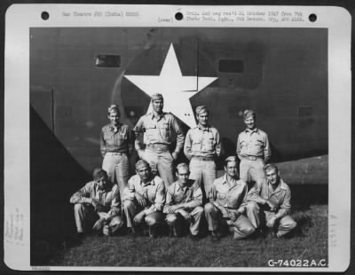 Thumbnail for Consolidated > Capt. Winters And Crew Of The 436Th Bomb Squadron, 7Th Bomb Group Pose Beside Their Plane At An Air Base In Gaya, India.  February 1943.