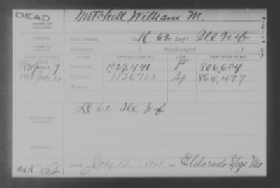 Company K > Mitchell, William M.