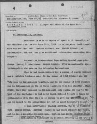 Bureau Section Files, 1909-21 > MICHAEL KECK (#31-2403-4)