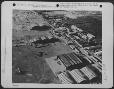 Consolidated > Marrakech, Morocco-Marrakech Air Base is a major terminus for planes arriving from, and taking off for, the North African theatre. The ATC and French have separate headquarters and hangars. Installations were quite heavily bombed last November.