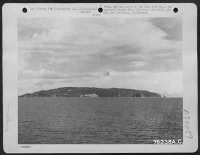 Consolidated > View of Corregidor Island, Philippines, 11 July 1945.