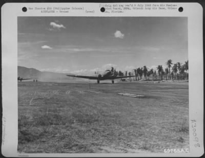 Thumbnail for Consolidated > Before this strip, somewhere in the Philippine Islands, was completed, Douglas C-47s came in for landings.