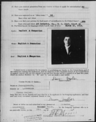 Old German Files, 1909-21 > Steven Mellar (#341915)