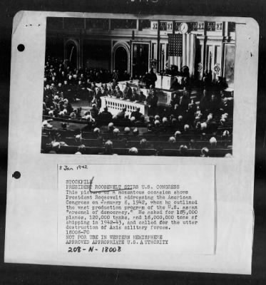 1942 > Addressing The U.S. Congress