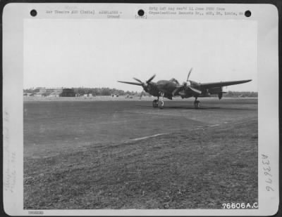 Thumbnail for Consolidated > Lockheed F-4 of the 9th Photographic Reconnaissance Squadron landing at an air base in Dum Dum, India, 4 March 1943.