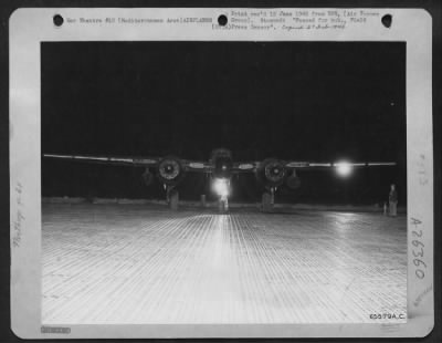 Consolidated > The extra lights on this deadly Northrop P-61 were put on for the photographer. Normally the "Black Widow" is a part of the Night Fighter Squadron.