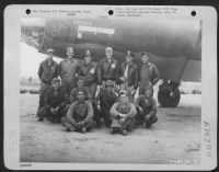 The flight crew and ground crew of the Martin B-26 "Bronco" of the 34th Bomb Squadron, 17th Bomb Group, pose beside their plane at an airfield somewhere in the Mediterranean Area. - Page 1