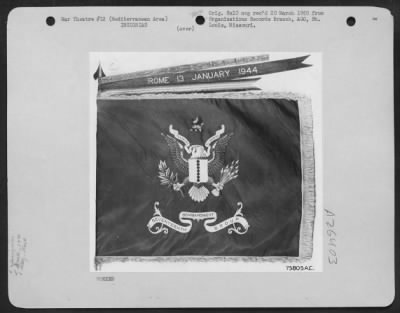 Consolidated > Unit flag for the 17th Bomb Group. MEDITERRANEAN AREA