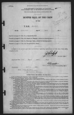 Muster Rolls > 31-Mar-1943