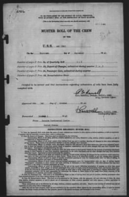 Muster Rolls > 30-Sep-1943