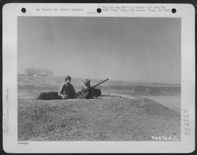 Consolidated > Anti-Aircraft Gun Emplacement At Karachi, India.