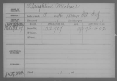 Company K > O'Laughlin, Michael