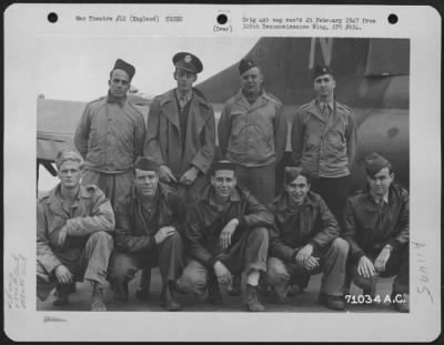 Thumbnail for General > A Crew Of The 524Th Bomb Squadron, 379Th Bomb Group Pose Beside The Boeing B-17 "Flying Fortress" At An 8Th Air Force Base In England, 1 October 1943.