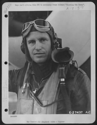 Thumbnail for Fighter > Maj. Glenn E. Duncan, Houston, Texas, U.S. 8th Air force, credited with knocking down a German ME-109.