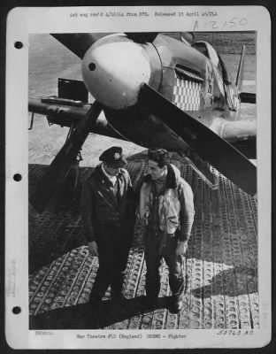 Fighter > England-Lt. Godfrey (left) wingman and Capt. Gentile.