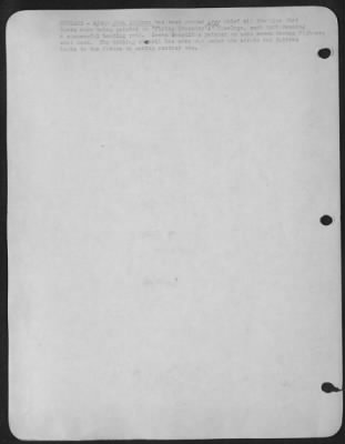Thumbnail for Ground > ENGLAND-M/Sgt John Coltran has been ground crew chief all the time that bombs were being painted on "Flying Crusader's" fuselage, each bomb meaning a successful bombing raid. Seven Swastikas painted on mean seven German fighters shot down.