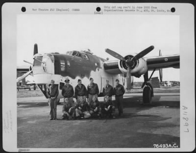 General > Lt. Hill And Crew Of The 479Th Anti Submarine Group Pose By A Consolidated B-24 At An Air Base In St. Eval, England.  1943.