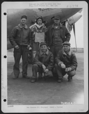 Fighter > Lt. Wilson And Crew Of The 364Th Fighter Group, 67Th Fighter Wing, Pose Beside The Lockheed P-38 'Gallant Warrior' At 8Th Air Force Station F-375, Honnington, England.  12 June 1944.