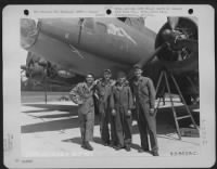 M/Sgt. Robinson And Ground Crew Of The 381St Bomb Group In Front Of A Boeing B-17 "Flying Fortress" At 8Th Air Force Base 167, England.  16 July 1943. - Page 1