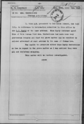 Old German Files, 1909-21 > Mrs. Westerhouse (#340951)