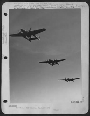 Thumbnail for Consolidated > Marianas Based Northrop P-61 Black Widow Night Fighters Are Shown Flying In Formation On A Daylight Training Mission.  When On A Night Patrol Or Interception Mission, The Night Fighter Is Strictly A Lone Hunter.