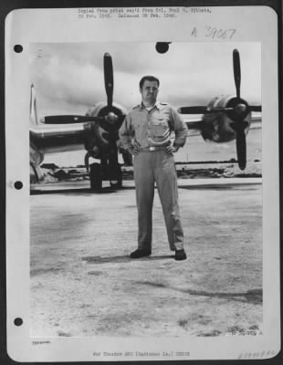 Consolidated > Major Charles W. Sweeney, Pilot Of B-29 'Bockscar', Which Atom-Bombed Nagasaki, Japan.  Through A Curious Error, Caused Perhaps By The Removal Of The Names From The Planes, The Official Communique Stated That 'The Great Artiste' Carried The Bomb On 9 Augu
